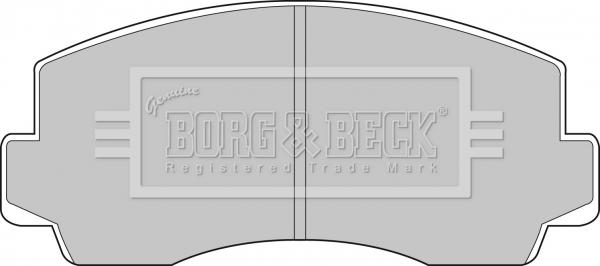 Borg & Beck BBP1283 - Brake Pad Set, disc brake autospares.lv