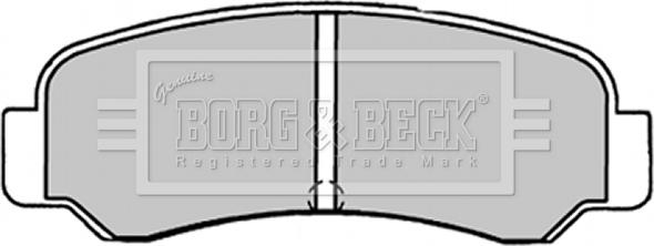 Borg & Beck BBP1231 - Brake Pad Set, disc brake autospares.lv