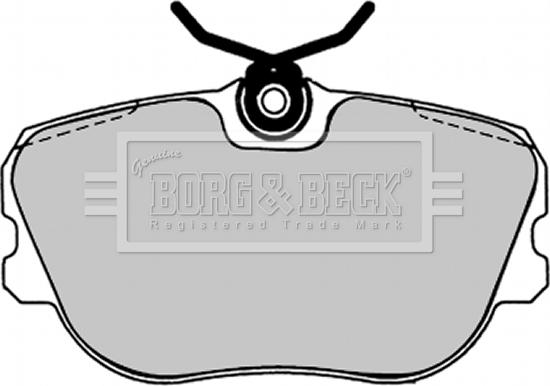 Borg & Beck BBP1238 - Brake Pad Set, disc brake autospares.lv