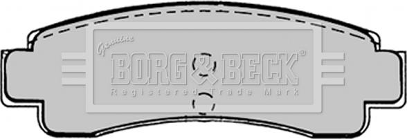 Borg & Beck BBP1224 - Brake Pad Set, disc brake autospares.lv