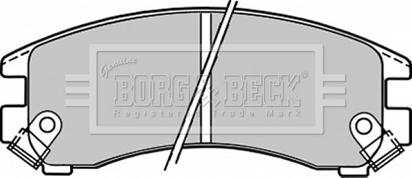 Borg & Beck BBP1223 - Brake Pad Set, disc brake autospares.lv