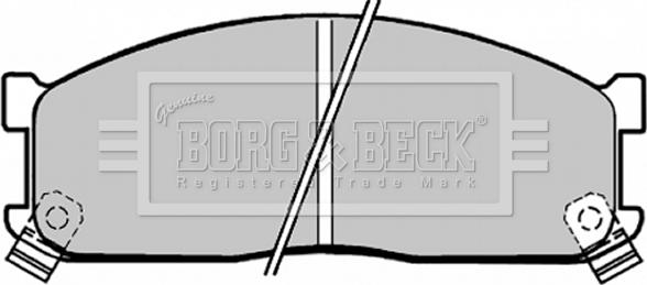 Borg & Beck BBP1271 - Brake Pad Set, disc brake autospares.lv