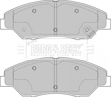 Borg & Beck BBP1795 - Brake Pad Set, disc brake autospares.lv