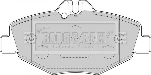 Borg & Beck BBP1796 - Brake Pad Set, disc brake autospares.lv