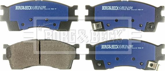 Borg & Beck BBP1792 - Brake Pad Set, disc brake autospares.lv