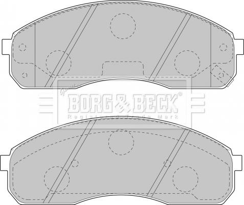 Borg & Beck BBP1749 - Brake Pad Set, disc brake autospares.lv