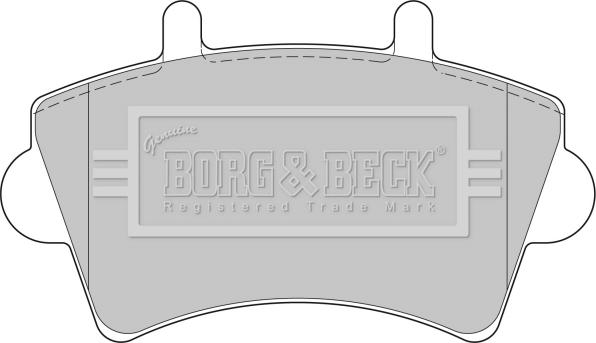 Borg & Beck BBP1746 - Brake Pad Set, disc brake autospares.lv