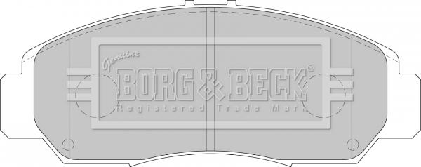 Borg & Beck BBP1741 - Brake Pad Set, disc brake autospares.lv