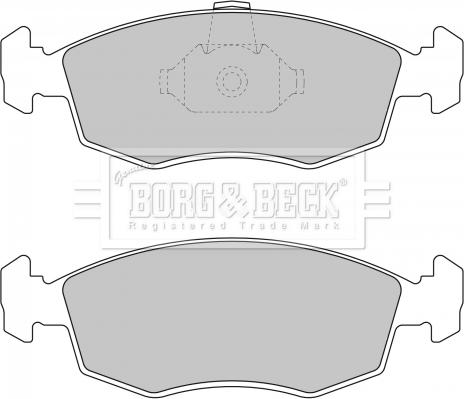 Borg & Beck BBP1748 - Brake Pad Set, disc brake autospares.lv