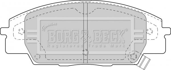 Borg & Beck BBP1742 - Brake Pad Set, disc brake autospares.lv