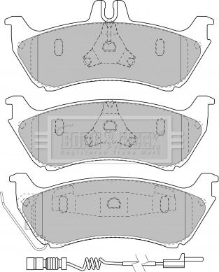 Borg & Beck BBP1755 - Brake Pad Set, disc brake autospares.lv