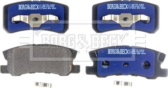 Borg & Beck BBP1758 - Brake Pad Set, disc brake autospares.lv