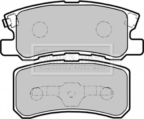 Borg & Beck BBP1758 - Brake Pad Set, disc brake autospares.lv