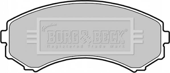 Borg & Beck BBP1757 - Brake Pad Set, disc brake autospares.lv