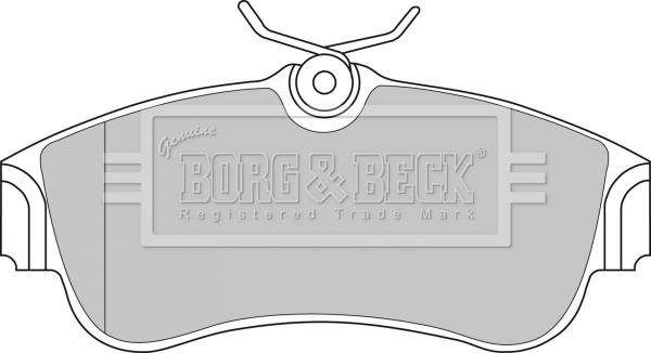 Borg & Beck BBP1760 - Brake Pad Set, disc brake autospares.lv