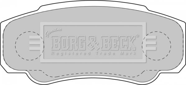 Borg & Beck BBP1763 - Brake Pad Set, disc brake autospares.lv