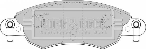 Borg & Beck BBP1709 - Brake Pad Set, disc brake autospares.lv