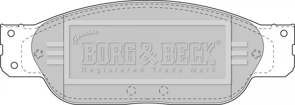 Borg & Beck BBP1704 - Brake Pad Set, disc brake autospares.lv