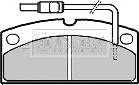 Borg & Beck BBP1700 - Brake Pad Set, disc brake autospares.lv
