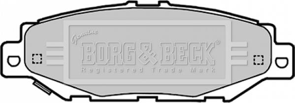 Borg & Beck BBP1701 - Brake Pad Set, disc brake autospares.lv
