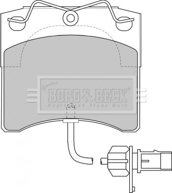 Borg & Beck BBP1702 - Brake Pad Set, disc brake autospares.lv