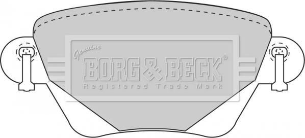 Borg & Beck BBP1707 - Brake Pad Set, disc brake autospares.lv