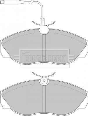 Borg & Beck BBP1719 - Brake Pad Set, disc brake autospares.lv