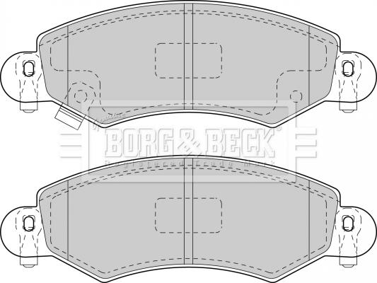 Borg & Beck BBP1713 - Brake Pad Set, disc brake autospares.lv