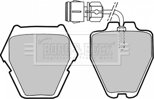 Borg & Beck BBP1780 - Brake Pad Set, disc brake autospares.lv