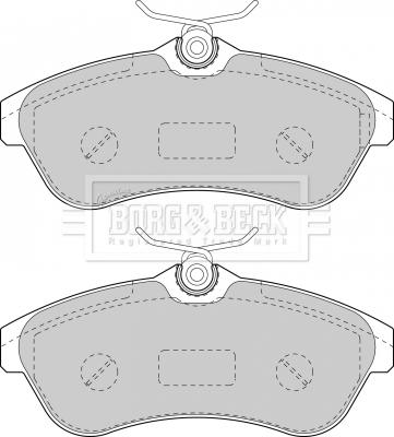 Borg & Beck BBP1735 - Brake Pad Set, disc brake autospares.lv