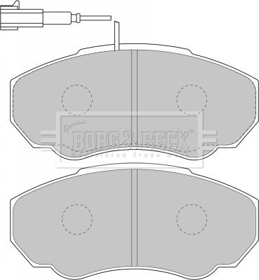 Borg & Beck BBP1736 - Brake Pad Set, disc brake autospares.lv