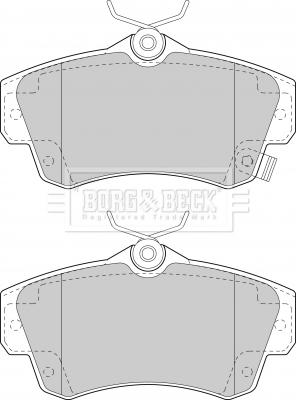 Borg & Beck BBP1724 - Brake Pad Set, disc brake autospares.lv