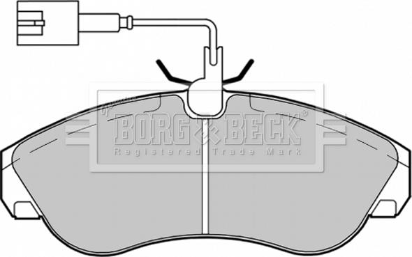 Borg & Beck BBP1720 - Brake Pad Set, disc brake autospares.lv