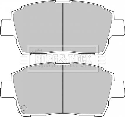 Borg & Beck BBP1728 - Brake Pad Set, disc brake autospares.lv