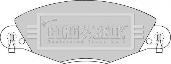 Borg & Beck BBP1723 - Brake Pad Set, disc brake autospares.lv