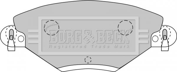 Borg & Beck BBP1722 - Brake Pad Set, disc brake autospares.lv