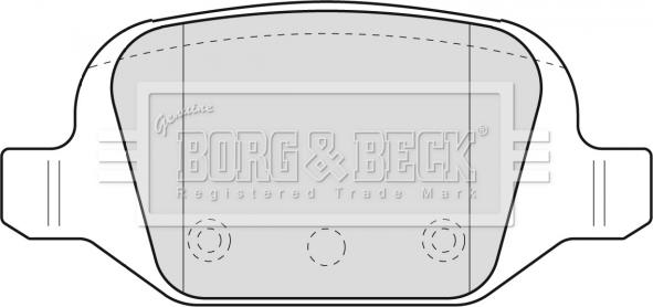Borg & Beck BBP1775 - Brake Pad Set, disc brake autospares.lv