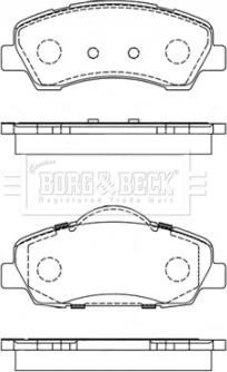 Borg & Beck BBP2442 - Brake Pad Set, disc brake autospares.lv