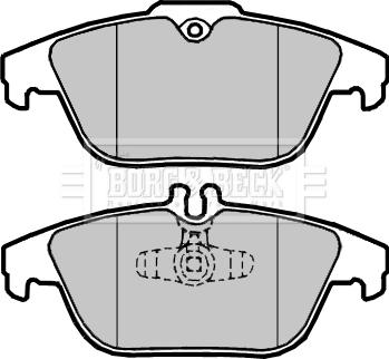 Borg & Beck BBP2418 - Brake Pad Set, disc brake autospares.lv