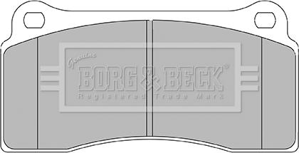 Borg & Beck BBP2437 - Brake Pad Set, disc brake autospares.lv