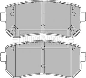 Borg & Beck BBP2425 - Brake Pad Set, disc brake autospares.lv