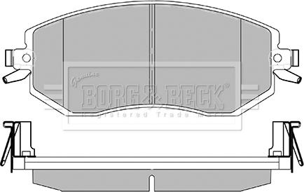 Borg & Beck BBP2426 - Brake Pad Set, disc brake autospares.lv