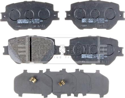 Borg & Beck BBP2504 - Brake Pad Set, disc brake autospares.lv