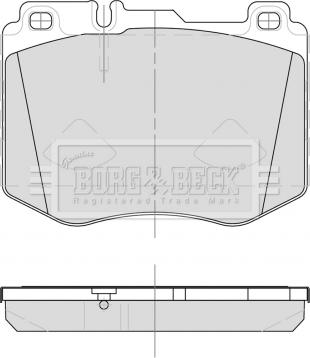Borg & Beck BBP2500 - Brake Pad Set, disc brake autospares.lv