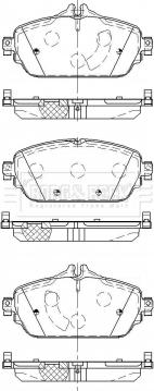 Borg & Beck BBP2512 - Brake Pad Set, disc brake autospares.lv