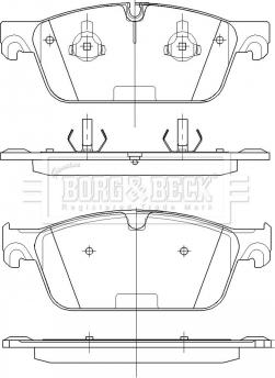 Borg & Beck BBP2530 - Brake Pad Set, disc brake autospares.lv