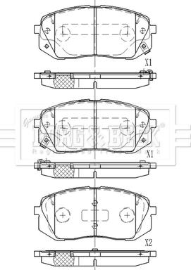 Borg & Beck BBP2618 - Brake Pad Set, disc brake autospares.lv