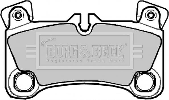 Borg & Beck BBP2092 - Brake Pad Set, disc brake autospares.lv