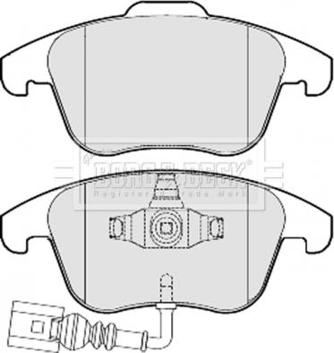 Borg & Beck BBP2049 - Brake Pad Set, disc brake autospares.lv