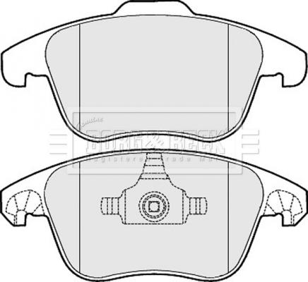 Borg & Beck BBP2046 - Brake Pad Set, disc brake autospares.lv